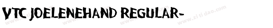 VTC JoeleneHand Regular字体转换